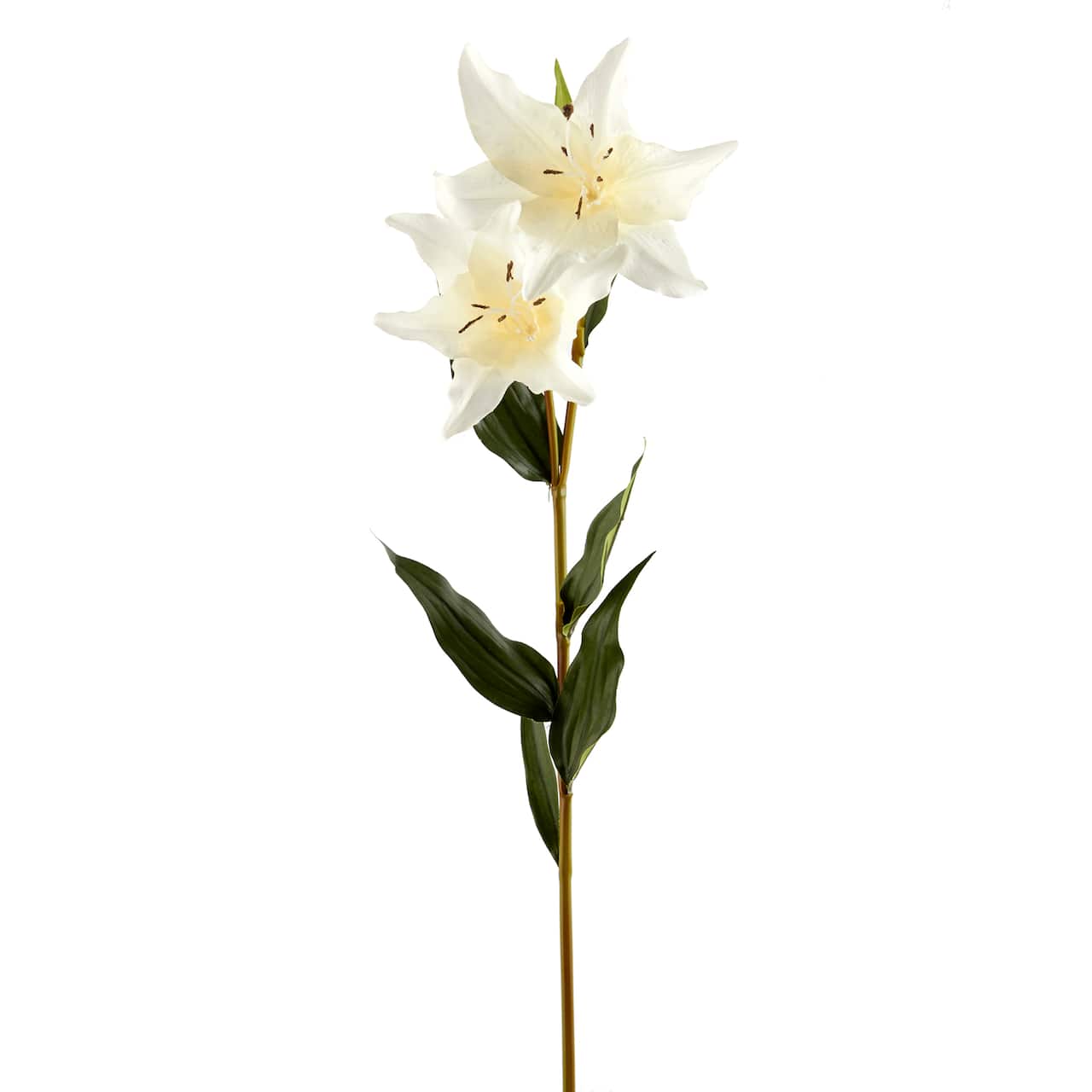 37" White Lily Stem by Ashland®